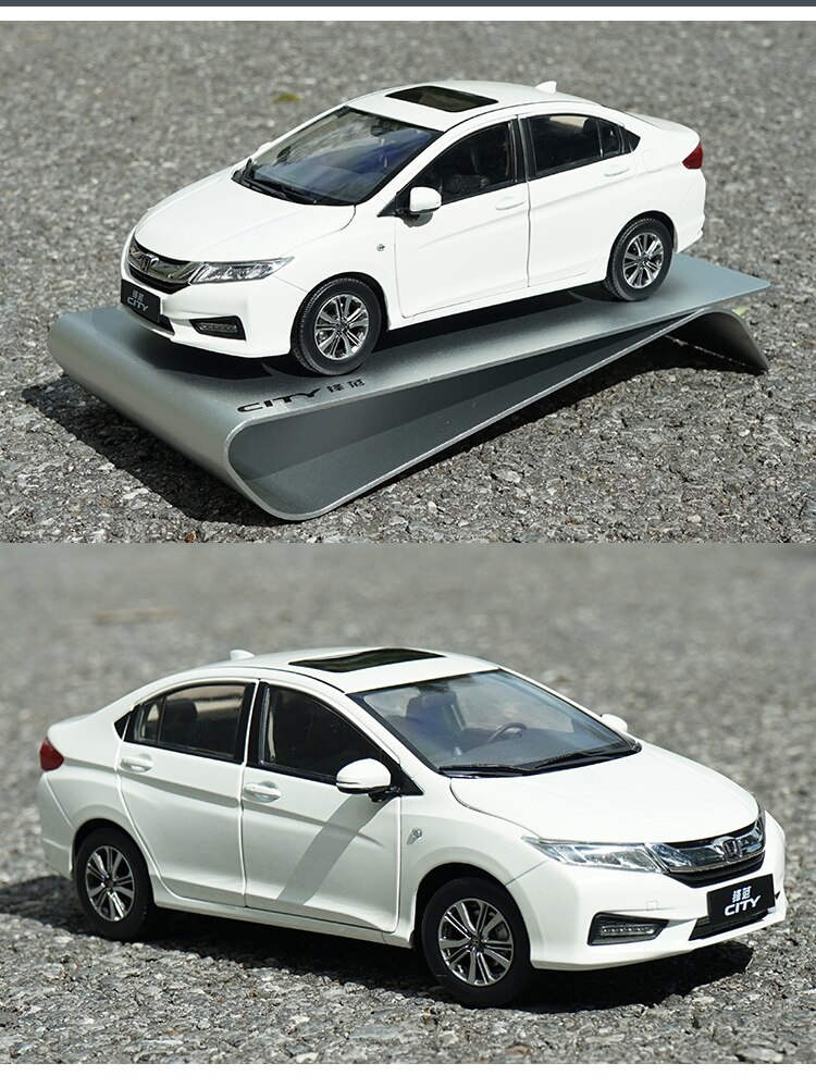 HONDA CITY 2018 New Metal Collection Toy Car Model 1:18 Alloy Simulation Die-casting Vehicle Static Decoration For Boys Gifts