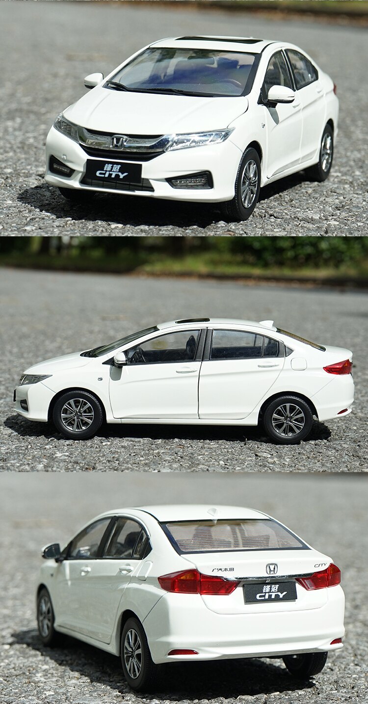 HONDA CITY 2018 New Metal Collection Toy Car Model 1:18 Alloy Simulation Die-casting Vehicle Static Decoration For Boys Gifts
