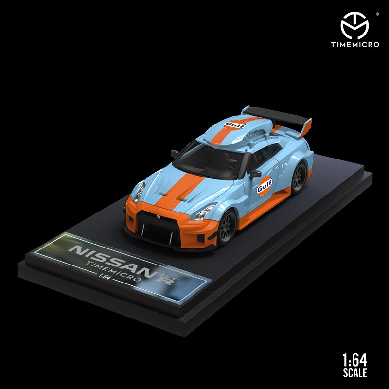 Die Casting 1:64 Scale GT-R R35 RCF Gulf Nissan Lexus Alloy Simulation Car Model Collection Ornament Children's Toy Souvenirs Die Casting 1:64 Scale GT-R R35 RCF Gulf Nissan Lexus Alloy Simulation Car Model Collection Ornament Children's Toy Souvenirs