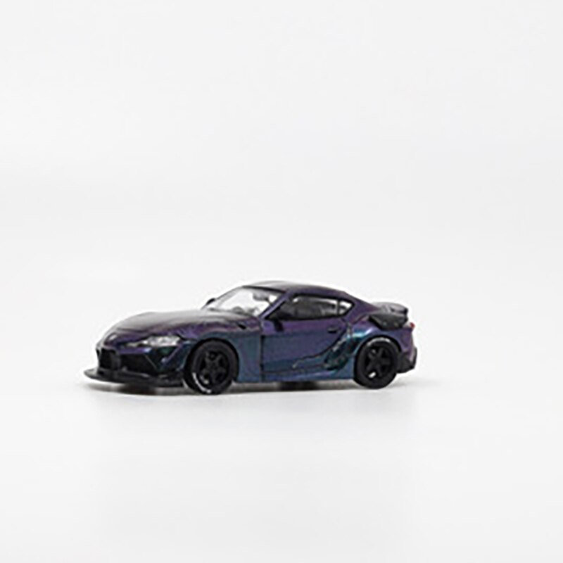 Diecast1:64 Scale GR White Hong Kong Salon Edition Alloy Simulation Sports Car Model Adult Collectible Toys Kids Gift Souvenirs