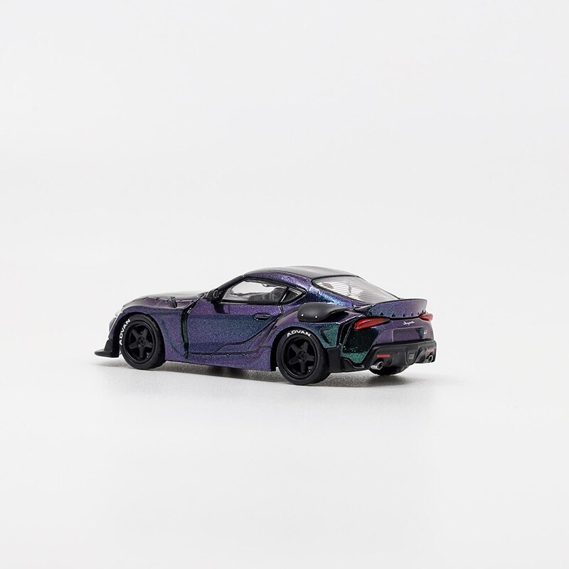 Diecast1:64 Scale GR White Hong Kong Salon Edition Alloy Simulation Sports Car Model Adult Collectible Toys Kids Gift Souvenirs