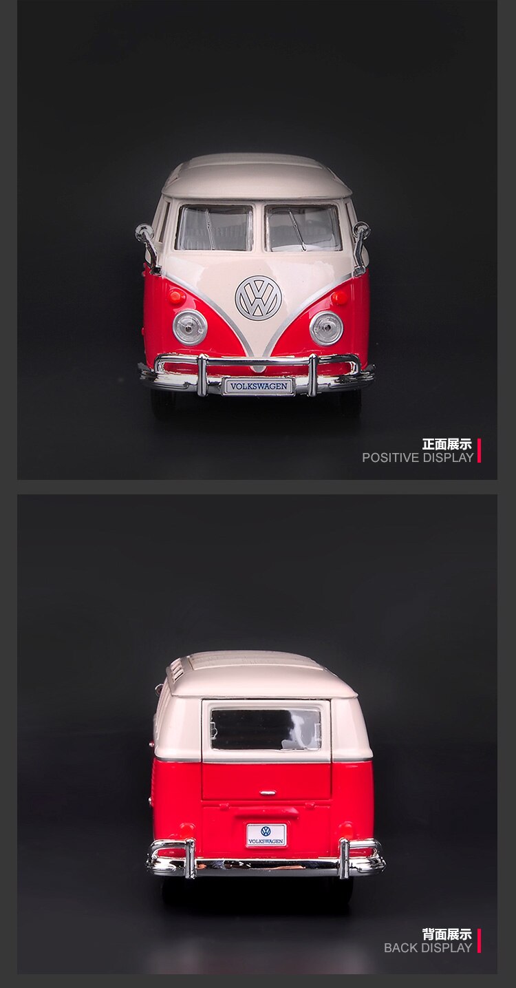 Maisto 1:24 Scale Volkswagen Van Rv Simulation Alloy Car Model Children's Toys Ornaments Fan Gift Collection Souvenirs In Stock Maisto 1:24 Scale Volkswagen Van Rv Simulation Alloy Car Model Children's Toys Ornaments Fan Gift Collection Souvenirs In Stock