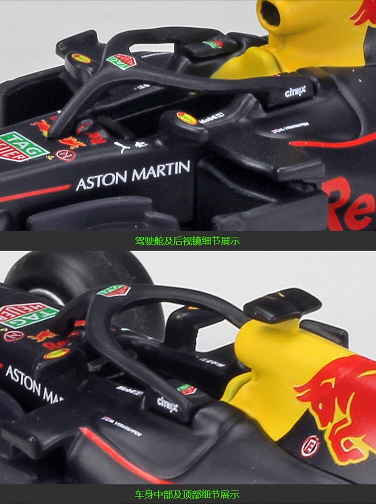 Bburago 1:43 Scale Red Bull Racing Tag Heuer Rb14 Simulation Alloy Luxury Car Model Toy Collection For Boys High Quality Gift Bburago 1:43 Scale Red Bull Racing Tag Heuer Rb14 Simulation Alloy Luxury Car Model Toy Collection For Boys High Quality Gift