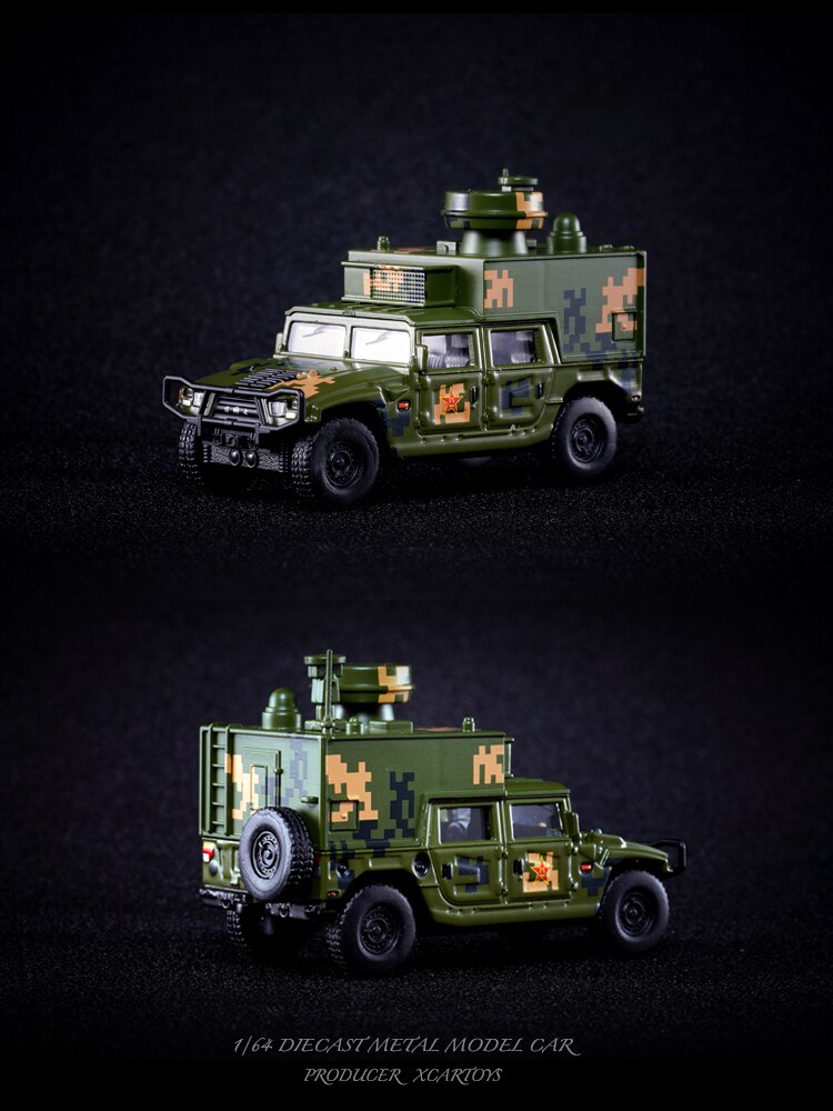 1/64 Scale Dongfeng Warrior Military Vehicle Alloy Toy Model Car No. 80 Military Fan Collection Car Child Christmas Gift