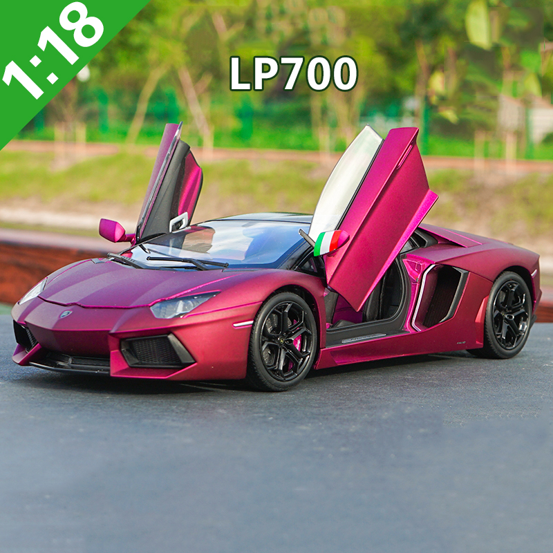 Sports car model 1:18 scale original LP700-4 alloy car model die-cast metal car toy collection souvenir kids children gift
