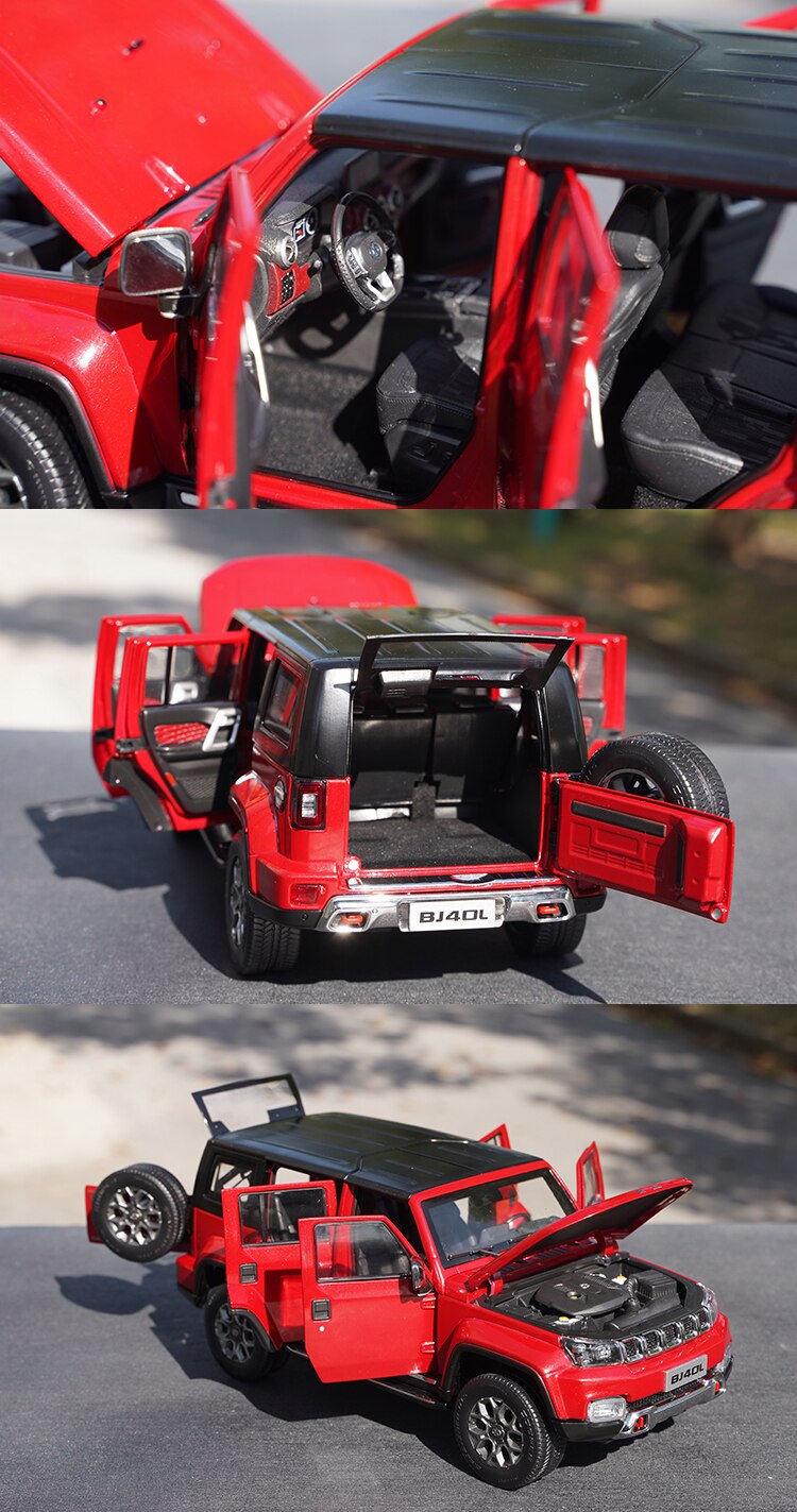 1:18 Beijing Auto Bj40l Off-road Vehicle Suv Simulation Alloy Car Model Adult Collection Toy Child Holiday Gift Display Ornament