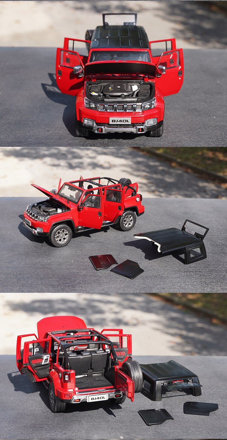 1:18 Beijing Auto Bj40l Off-road Vehicle Suv Simulation Alloy Car Model Adult Collection Toy Child Holiday Gift Display Ornament