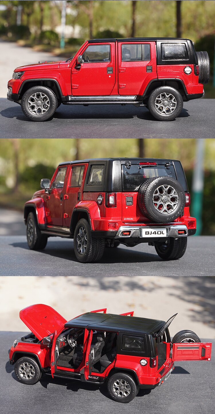 1:18 Beijing Auto Bj40l Off-road Vehicle Suv Simulation Alloy Car Model Adult Collection Toy Child Holiday Gift Display Ornament