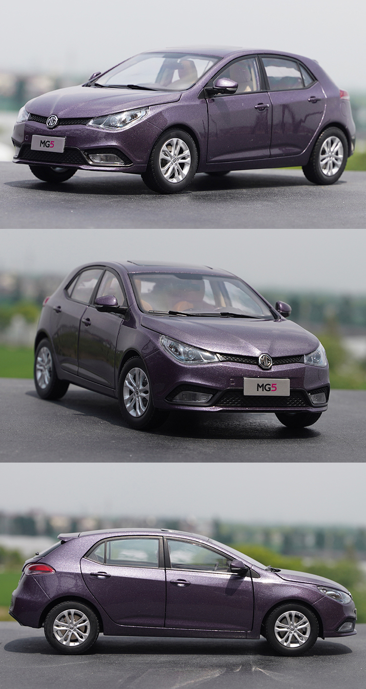 British Coupe Mg 5 Diecast 1:18 Scale MG5 Car Model Metal Die-Cast & Toy Alloy Vehicle for Collection Gift Souvenir Display Show