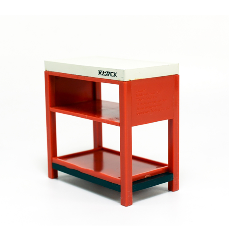 1/18 Storage Table Car Model Repair Scene Table Decoration Workbench Tool Cabinet Toolbox for Vehicle Model Accessories Display