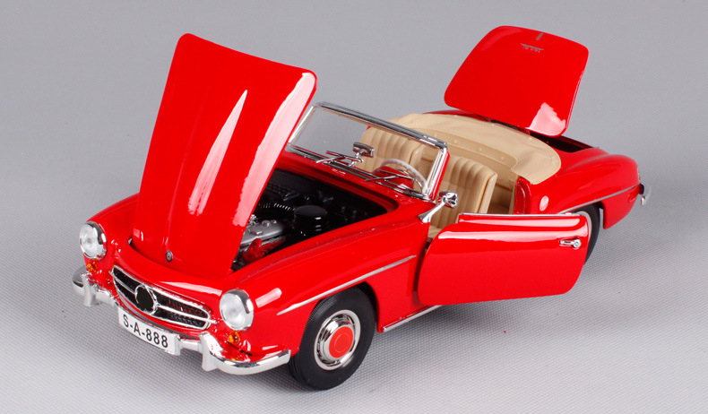 Maisto Die-cast 1:18 Scale Benz 1955 190SL 280SE Alloy Retro Car Model Classic Diecast Metal Decoration Collection Gift for Boy Maisto Die-cast 1:18 Scale Benz 1955 190SL 280SE Alloy Retro Car Model Classic Diecast Metal Decoration Collection Gift for Boy