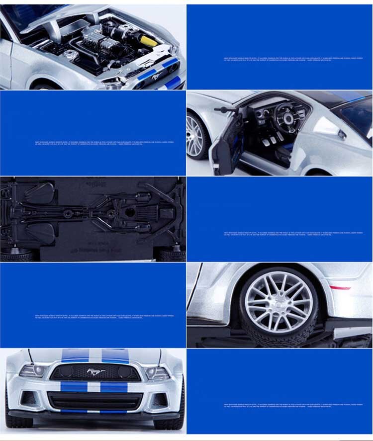 1:24 proportion alloy die-casting vehicle metal Mustang GT muscle sports car model adult child boys toys gift collectio display