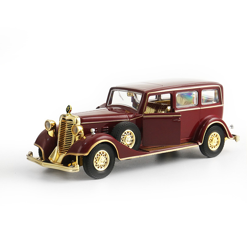 Diecast Alloy 1/32 Scale Classic Car Vehicle Model Die-cast Pull Back Toys Static Collection Souvenir Collectible Display Gifts