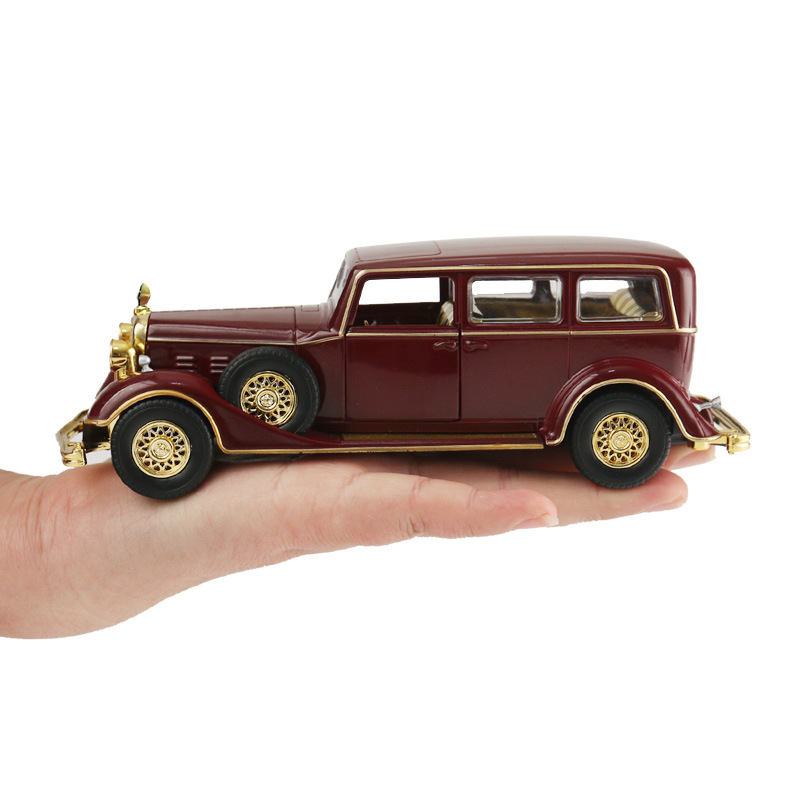 Diecast Alloy 1/32 Scale Classic Car Vehicle Model Die-cast Pull Back Toys Static Collection Souvenir Collectible Display Gifts