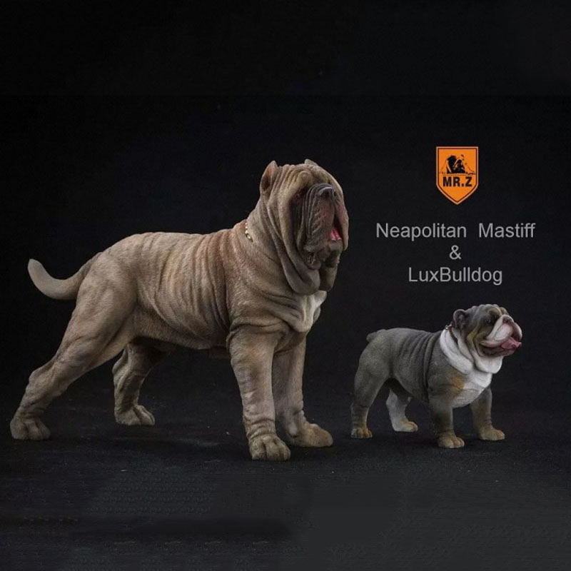 Mr.Z 1:6 Resin PVC Miniature Animal Model Neapolitan Mastiff Dog Model Toy Fit 12
