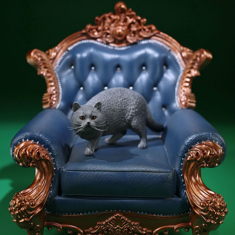 Mr.Z No.040-BS 1/6 British Shorthair Fat Cat Simulation Model Toy Animal Model Static Decoration for 12' Action Figure Ornaments Mr.Z No.040-BS 1/6 British Shorthair Fat Cat Simulation Model Toy Animal Model Static Decoration for 12' Action Figure Ornaments