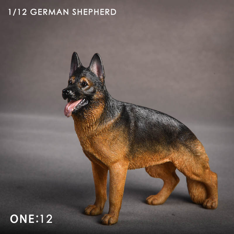 About 12cm 1/12 Scale JXK014 Simulation Animal German Shepherd Dog Model Toy for Action Figure Scene Home Decoration Ornaments About 12cm 1/12 Scale JXK014 Simulation Animal German Shepherd Dog Model Toy for Action Figure Scene Home Decoration Ornaments