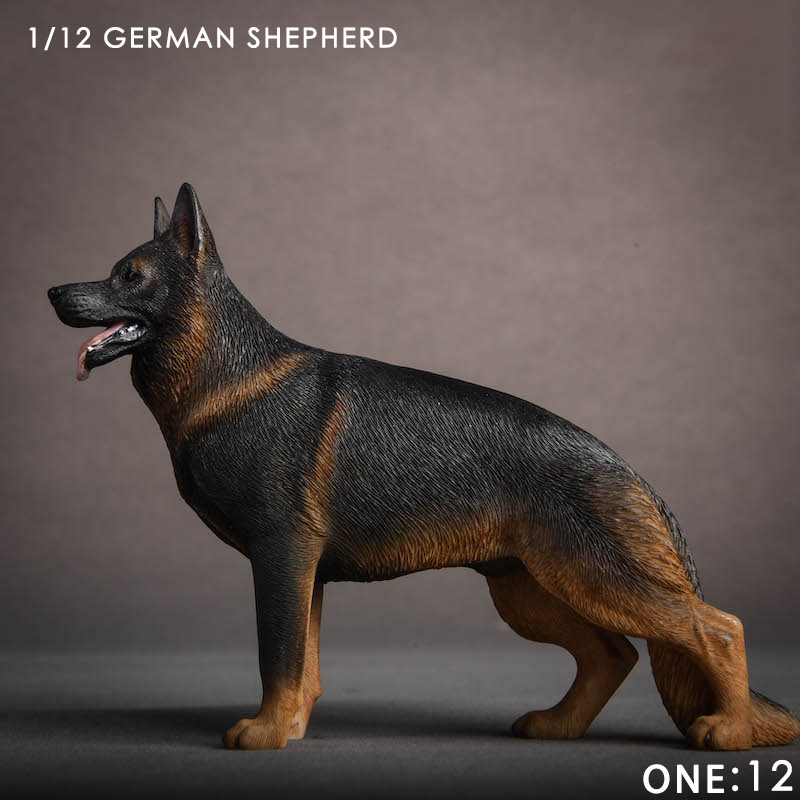 About 12cm 1/12 Scale JXK014 Simulation Animal German Shepherd Dog Model Toy for Action Figure Scene Home Decoration Ornaments About 12cm 1/12 Scale JXK014 Simulation Animal German Shepherd Dog Model Toy for Action Figure Scene Home Decoration Ornaments