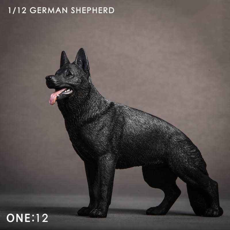 About 12cm 1/12 Scale JXK014 Simulation Animal German Shepherd Dog Model Toy for Action Figure Scene Home Decoration Ornaments About 12cm 1/12 Scale JXK014 Simulation Animal German Shepherd Dog Model Toy for Action Figure Scene Home Decoration Ornaments