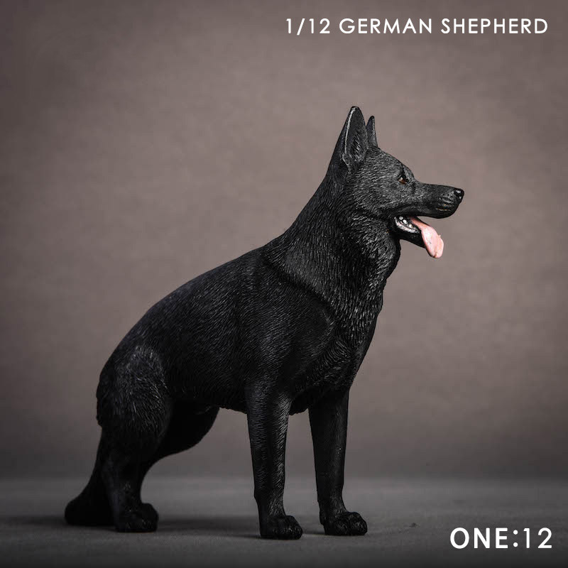 About 12cm 1/12 Scale JXK014 Simulation Animal German Shepherd Dog Model Toy for Action Figure Scene Home Decoration Ornaments About 12cm 1/12 Scale JXK014 Simulation Animal German Shepherd Dog Model Toy for Action Figure Scene Home Decoration Ornaments