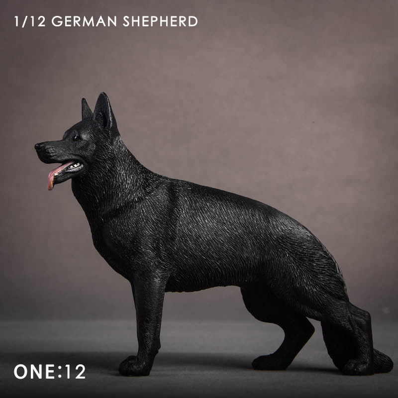 About 12cm 1/12 Scale JXK014 Simulation Animal German Shepherd Dog Model Toy for Action Figure Scene Home Decoration Ornaments About 12cm 1/12 Scale JXK014 Simulation Animal German Shepherd Dog Model Toy for Action Figure Scene Home Decoration Ornaments