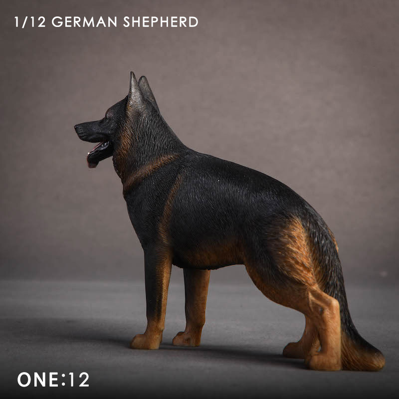 About 12cm 1/12 Scale JXK014 Simulation Animal German Shepherd Dog Model Toy for Action Figure Scene Home Decoration Ornaments About 12cm 1/12 Scale JXK014 Simulation Animal German Shepherd Dog Model Toy for Action Figure Scene Home Decoration Ornaments