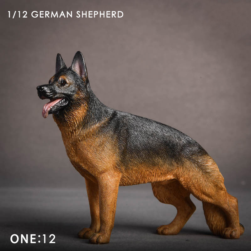 About 12cm 1/12 Scale JXK014 Simulation Animal German Shepherd Dog Model Toy for Action Figure Scene Home Decoration Ornaments About 12cm 1/12 Scale JXK014 Simulation Animal German Shepherd Dog Model Toy for Action Figure Scene Home Decoration Ornaments