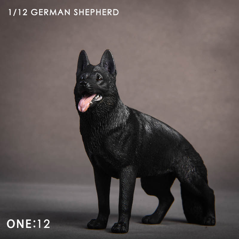 About 12cm 1/12 Scale JXK014 Simulation Animal German Shepherd Dog Model Toy for Action Figure Scene Home Decoration Ornaments About 12cm 1/12 Scale JXK014 Simulation Animal German Shepherd Dog Model Toy for Action Figure Scene Home Decoration Ornaments