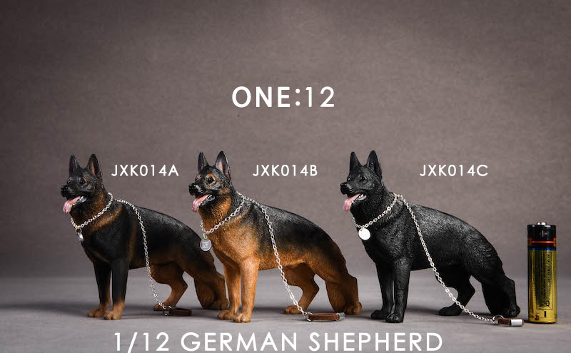 About 12cm 1/12 Scale JXK014 Simulation Animal German Shepherd Dog Model Toy for Action Figure Scene Home Decoration Ornaments About 12cm 1/12 Scale JXK014 Simulation Animal German Shepherd Dog Model Toy for Action Figure Scene Home Decoration Ornaments
