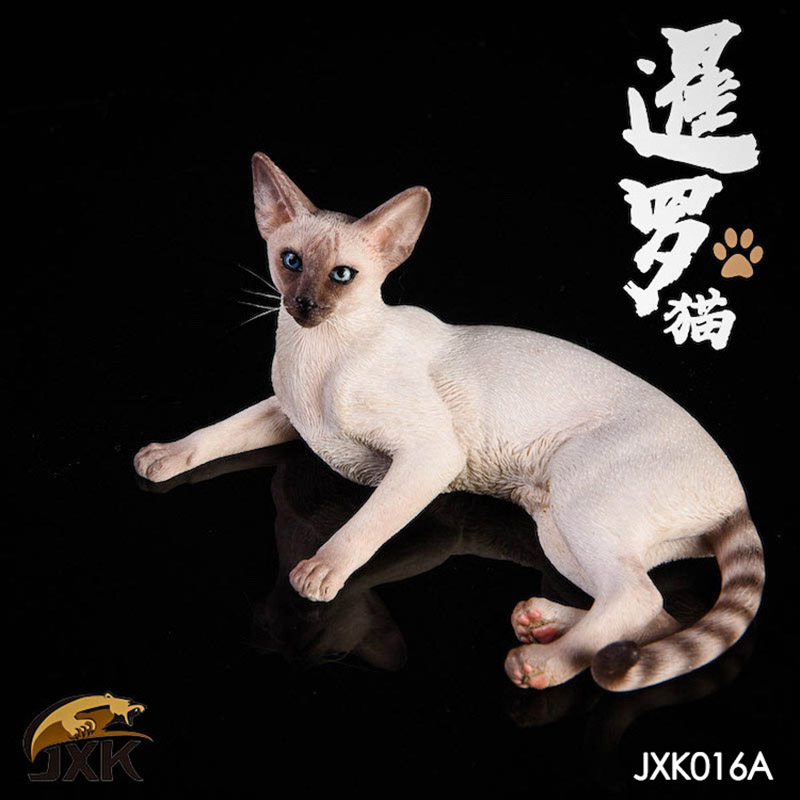 Mr.Z 1/6 Scale Jxk016 Siamese Cat Squat Animal Model Toys Accessory Pet Cat Animal Toy for 12'' Action Figure Scene Simulation