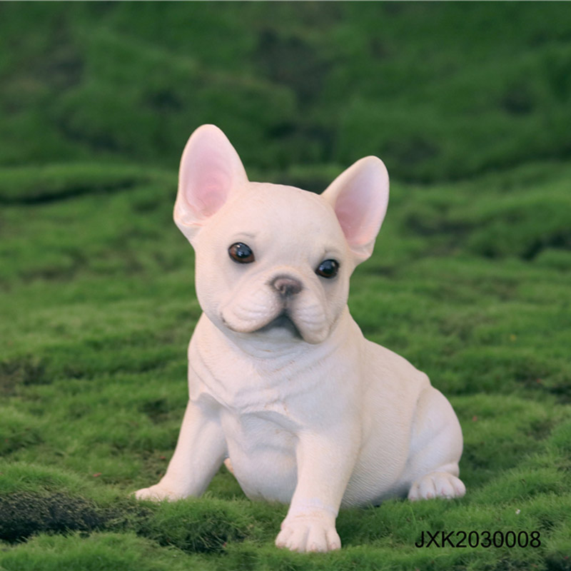 11CM 1/6 Scale French Bulldog Simulation Animal Dog Model Toy for Action Figure Scene Decoration Indoor Display Decoration Gifts