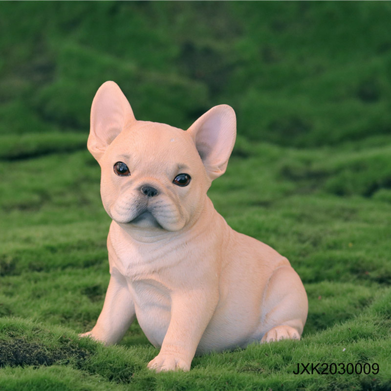 11CM 1/6 Scale French Bulldog Simulation Animal Dog Model Toy for Action Figure Scene Decoration Indoor Display Decoration Gifts