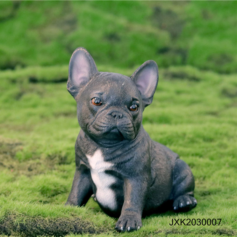 11CM 1/6 Scale French Bulldog Simulation Animal Dog Model Toy for Action Figure Scene Decoration Indoor Display Decoration Gifts