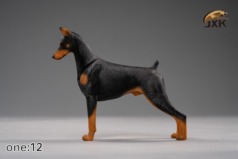 Scene Simulation Mr.Z 1/12 Scale Animal Police Dog Doberman Dog Model Toys Gifts Models F 7