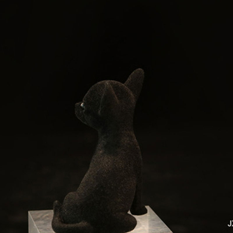 Mr.Z Resin PVC Miniature Animal Model Chihuahua Cute Puppy Dog Model Toy Fit for Action Figure Toys Accessories Scene Simulation