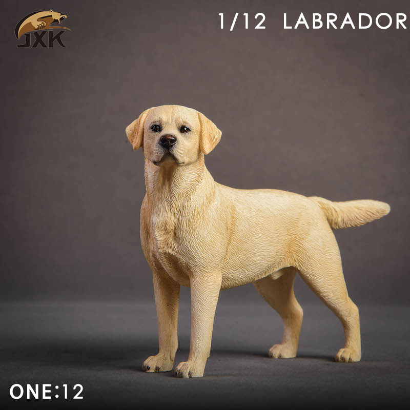 1:12th Scale Mr.Z Resin PVC Miniature Animal Model Labrador Dog Model Toy Fit 7