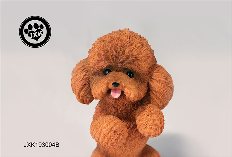 Mr.Z Resin PVD Miniature Animal Model Teddy Dog Model Toy Fit for Action Figure Toys Accessoried Little Teddy Dogs Ornaments