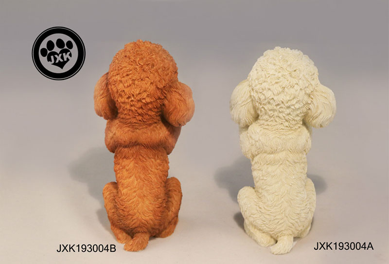 Mr.Z Resin PVD Miniature Animal Model Teddy Dog Model Toy Fit for Action Figure Toys Accessoried Little Teddy Dogs Ornaments