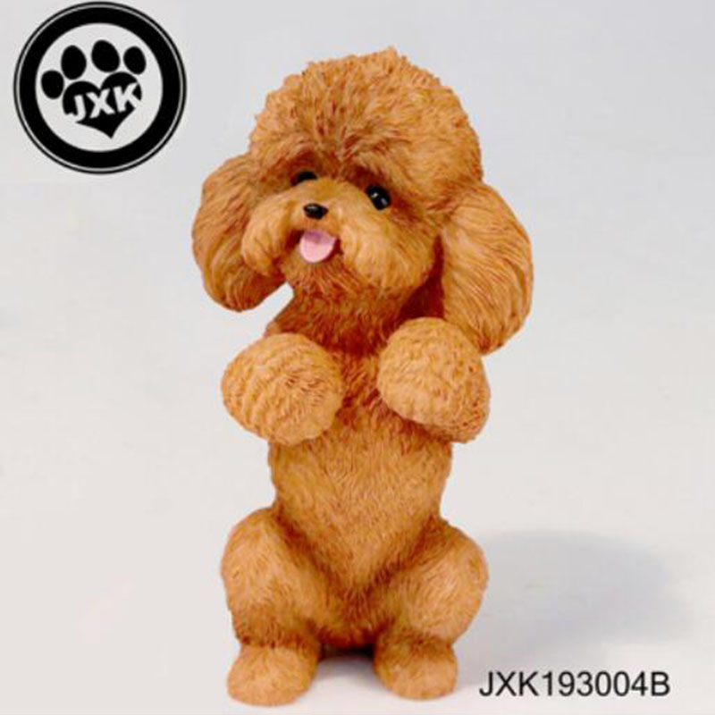 Mr.Z Resin PVD Miniature Animal Model Teddy Dog Model Toy Fit for Action Figure Toys Accessoried Little Teddy Dogs Ornaments