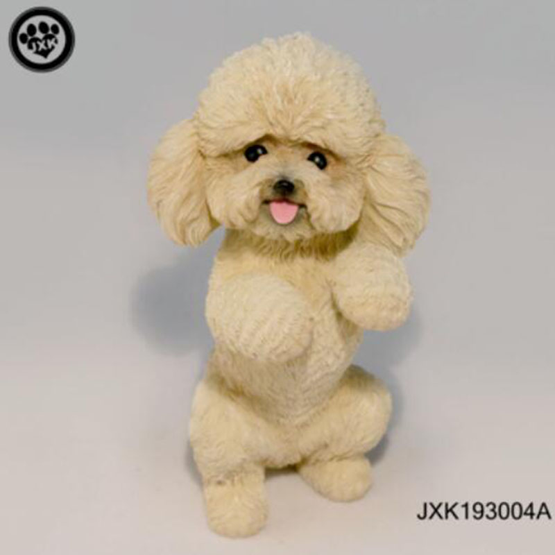 Mr.Z Resin PVD Miniature Animal Model Teddy Dog Model Toy Fit for Action Figure Toys Accessoried Little Teddy Dogs Ornaments