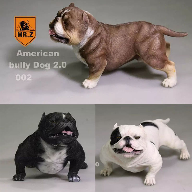 14.5CM 1:6 Scale Mr.Z Resin PVC USA American Bully Dog Model Toy Fit for 12 14.5CM 1:6 Scale Mr.Z Resin PVC USA American Bully Dog Model Toy Fit for 12