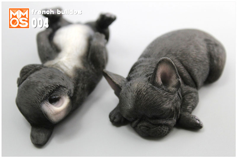 Simulation Sleeping position small French bucket French bulldog simulation animal model home car decoration Ornaments display