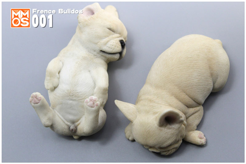 Simulation Sleeping position small French bucket French bulldog simulation animal model home car decoration Ornaments display