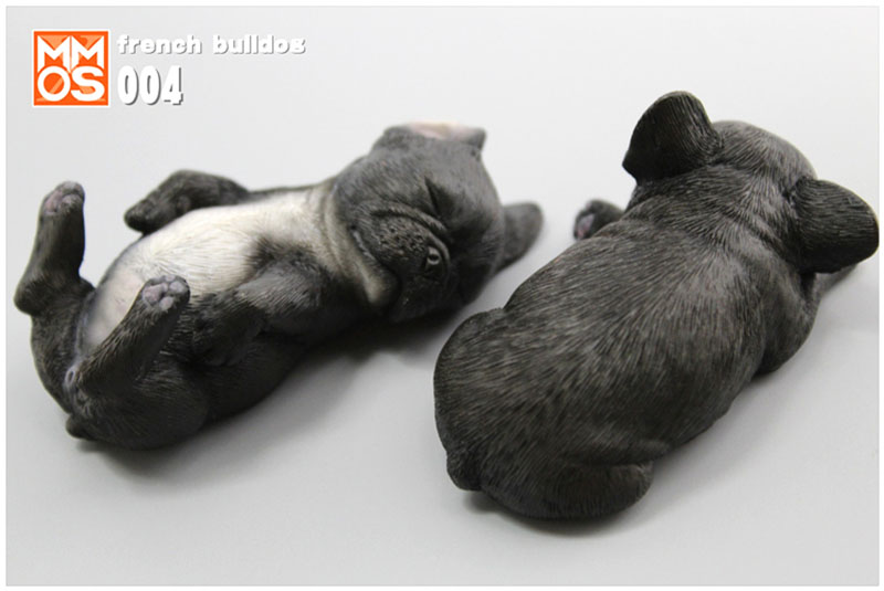 Simulation Sleeping position small French bucket French bulldog simulation animal model home car decoration Ornaments display