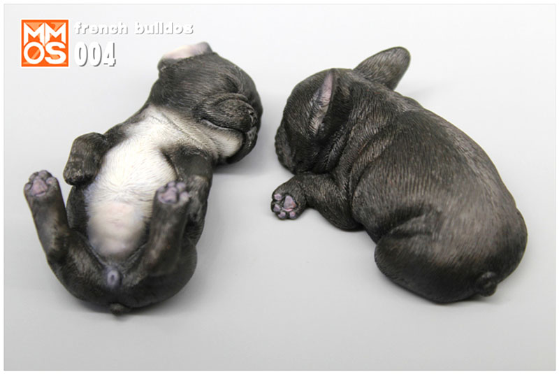 Simulation Sleeping position small French bucket French bulldog simulation animal model home car decoration Ornaments display