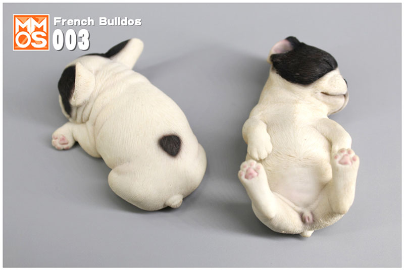 Simulation Sleeping position small French bucket French bulldog simulation animal model home car decoration Ornaments display
