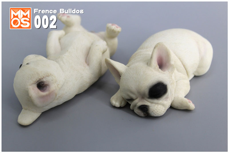 Simulation Sleeping position small French bucket French bulldog simulation animal model home car decoration Ornaments display