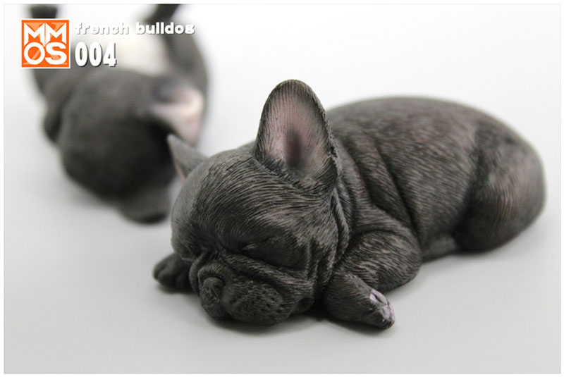 Simulation Sleeping position small French bucket French bulldog simulation animal model home car decoration Ornaments display
