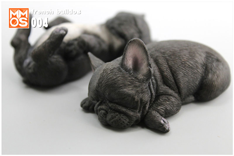 Simulation Sleeping position small French bucket French bulldog simulation animal model home car decoration Ornaments display