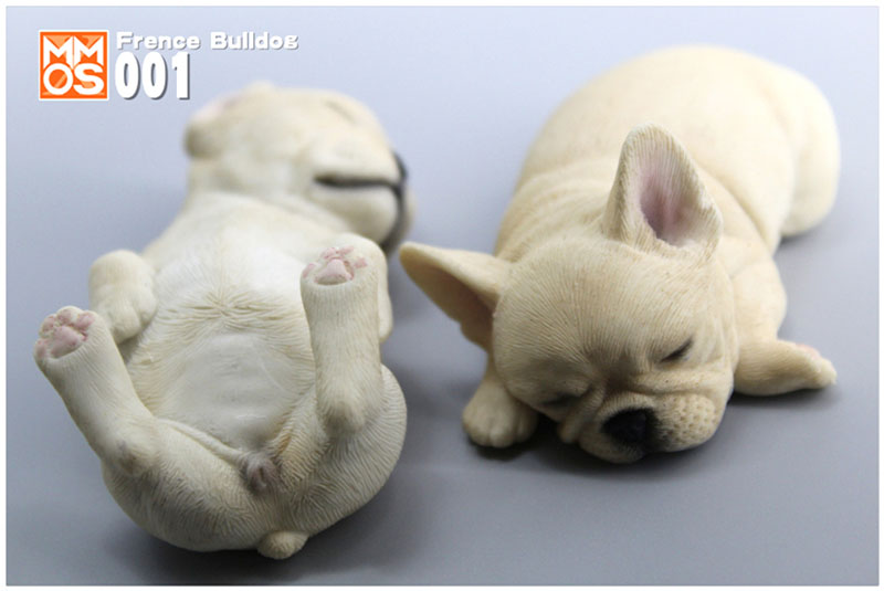 Simulation Sleeping position small French bucket French bulldog simulation animal model home car decoration Ornaments display
